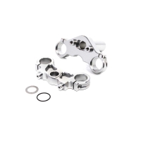 Losi - Aluminum Triple Clamp Set Silver: Promoto-MX (LOS364006)