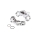 Losi - Aluminum Triple Clamp Set Silver: Promoto-MX (LOS364006)