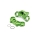 Losi - Aluminum Triple Clamp Set Green: Promoto MX (LOS364008)