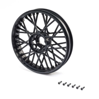 Losi - Front Wheel Set Black: Promoto-MX (LOS46000)