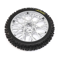 Losi - Dunlop MX53 Front Tire Mounted Chrome: Promoto-MX (LOS46006)