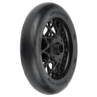 Pro-Line Racing - 1/4 Supermoto S3 Motorcycle Front Tire MTD Black (1): PROMOTO-MX (PRO1022210)