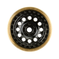 Pro-Line Racing - 1/24 Rock Shooter Brass F/R 1.0 7mm Crawler Wheels (2) Black (PRO281200)