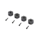 Losi - 12mm Wheel Hex and Screwpin (4): Mini LMT (LOS212050)