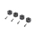 Losi - 12mm Wheel Hex and Screwpin (4): Mini LMT (LOS212050)