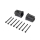 Losi - Rear Axle Mount Set 0 deg: Mini LMT (LOS214043)