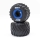 Losi - MT Tires Blue Beadlock Premount(2): Mini LMT (LOS41047)