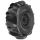 Pro-Line Racing - 1/7 Dumont Sand/Snow F/R Tires MTD 17mm Black Raid (2): Mojave/UDR (PRO1018911)