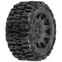 Pro-Line Racing - 1/6 Trencher F/R 5.7â€ Tires Mounted 24mm Black Raid 8x48 Hex (2) (PRO1024010)