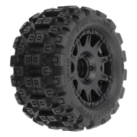 Pro-Line Racing - 1/18 Badlands MX 1.85 F/R MTD 12mm Black Raid: Granite GROM (PRO1024110)