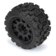 Pro-Line Racing - 1/18 Badlands MX 1.85 F/R MTD 12mm Black Raid: Granite GROM (PRO1024110)