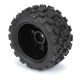 Pro-Line Racing - 1/18 Badlands MX 1.85 F/R MTD 12mm Black Raid: Granite GROM (PRO1024110)