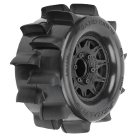 Pro-Line Racing - 1/10 Sand Paw HP BELTED F/R 2.8 MT Tires MTD 12/14mm Black Raid (2) (PRO1024910)