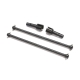 Losi - Dog Bone & Axle (2): 8X Super Lasernut...