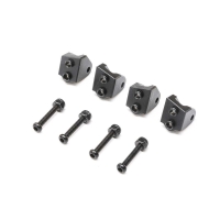 Losi - Aluminum Lower 4-link Mount Set Black: Mini LMT (4) (LOS314006)