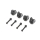 Losi - Aluminum Lower 4-link Mount Set Black: Mini LMT (4) (LOS314006)