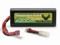 Absima - Rookie Speed LiPo Stick Pack 7.4V-25C 4200 Roundcase "Special fit for nostalgia models" (T-Plug + Tamiya Adapter) (4130015)