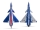 J-10 EDF 64 PNP blau - 690mm