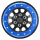 Pro-Line Racing - 1/6 Steelies Stamped Steel 2.9 Dual Offset SCX6 Wheels Blue/Black (PRO283800)