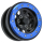 Pro-Line Racing - 1/6 Steelies Stamped Steel 2.9 Dual Offset SCX6 Wheels Blue/Black (PRO283800)