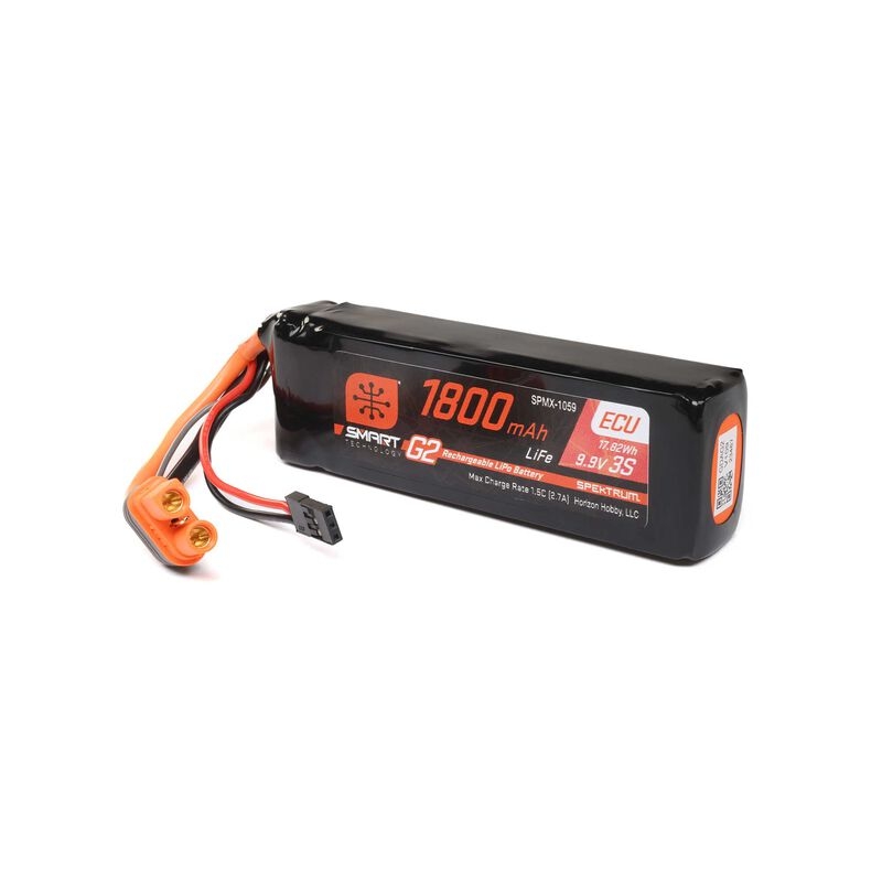 Spektrum-1800 1800 mAh 4S 14,8 V Smart G2 LiPo 50 C IC3, SPMX184S50, Multicolore Spektrum-1800 1800 mAh 4S 14,8 V Smart G2 LiPo 50 C IC3, SPMX184S50, Multicolore