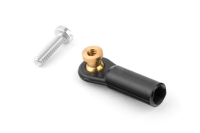 MP JET - 2413 Ball link V1, dia.3mm, M2/1.6 long, Black 6pcs (1MP0029)