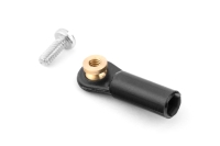 MP JET - 2411 Ball link V1, dia.3mm, M2/1.6 short, Black 6pcs (1MP0030)