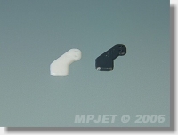 MP JET - 2220W Micro control horn type 1, hole dia.1.0mm White 2 pcs (1MP2200W)