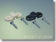 MP JET - 2641 Nylon landing clamp dia.3mm Black 4 pcs...
