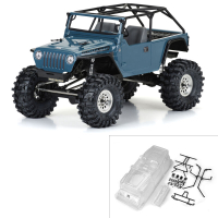 Pro-Line Racing - 1/10 2004 Jeep LJ Clear Body/Trail Cage 12.3 Wheelbase Crawlers (PRO364400)