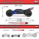 Typhon Grom 4x4 223S BLX brushless small scale Buggy RTR - rot