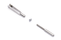 M2 metal clevis with threaded coupler for 1.2 mm pushrods (2 pieces)