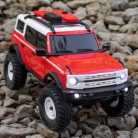Axial - 1/24 SCX24 Ford Bronco Heritage Edition 4X4 RTR Brushed Rock Crawler (Battery & Charger Included) Red (AXI00006V2T6)