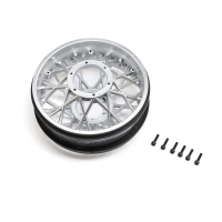 Losi - Rear Wheel Set Satin Chrome: PM-SM (LOS-2305)