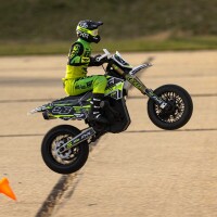 Losi - 1/4 Promoto-SM FXR Supermoto Motorcycle RTR (Battery and Charger Included) White (LOS-2310)