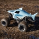 Losi - 1/18 Mini LMT Megalodon 2S 4X4 RTR Brushed Monster Truck (Battery &amp; Charger Included) Blue (LOS01026T3)