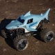 Losi - 1/18 Mini LMT Megalodon 2S 4X4 RTR Brushed Monster Truck (Battery &amp; Charger Included) Blue (LOS01026T3)
