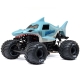 Losi - 1/18 Mini LMT Megalodon 2S 4X4 RTR Brushed Monster Truck (Battery &amp; Charger Included) Blue (LOS01026T3)