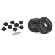 Pro-Line Racing - 1/10 Aztek M2 F/R 2.2/3.0 SC MTD 12mm &amp; 14mm Black Raid Wheels (2) (PRO1026210)