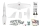 L-39 Aero Skyfox semiscale Trainer Jet weiss - 1088mm