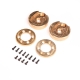 Axial - Portal Cover and Weights Brass (122.4g34.6g ea)...