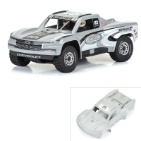Pro-Line Racing - 1/16 Pre-Cut 2019 Chevy Trophy Truck Tough-Color Gray Body: GROM (PRO367514)