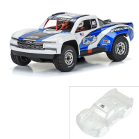 Pro-Line Racing - 1/16 Pre-Cut 2019 Chevy Silverado Trophy Truck Clear Body: GROM (PRO367517)