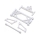 Losi - Front Wing Mount Set White: 22S Sprint (LOS-2404)