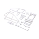 Losi - Cage Set White: 22S Sprint (LOS-2409)