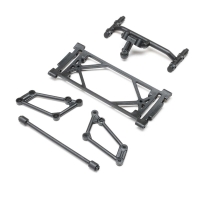 Losi - Front Wing Mount Set Black: 22S Sprint (LOS-2423)