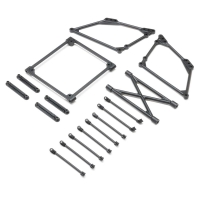 Losi - Top Wing Mount Set Black: 22S Sprint (LOS-2428)