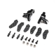 Team Losi Racing - Spindle Set Aluminum Black: 22S Sprint...
