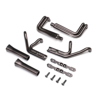 Losi - Header Set Black Chrome: 22S Sprint (LOS-1896)