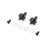 Team Losi Racing - Front Axle Set Aluminum Black 12mm: 22S Sprint (TLR-1054)